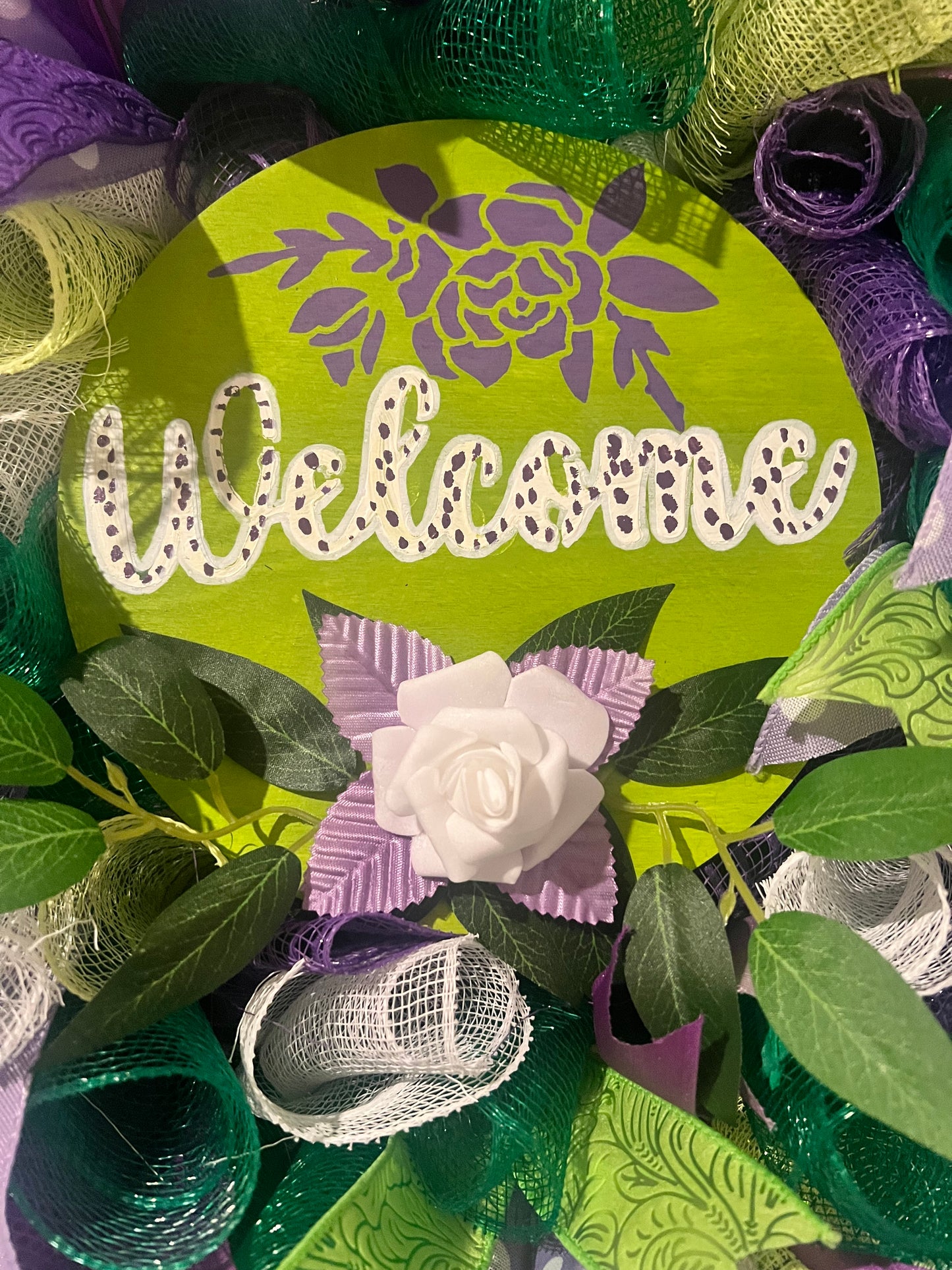 Spring/Summer Wreath (Purple,Green)