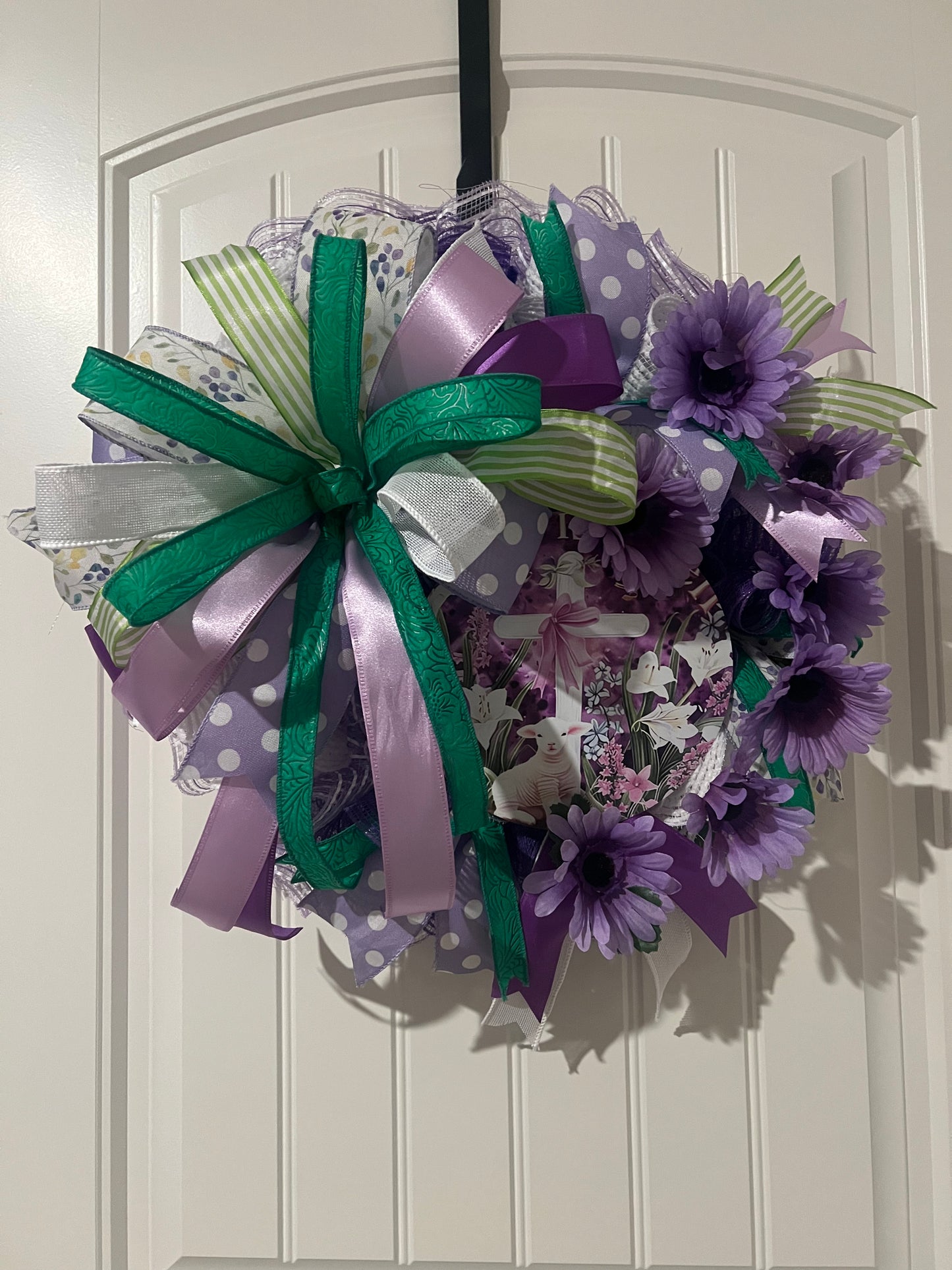 He is risen Easter wreath