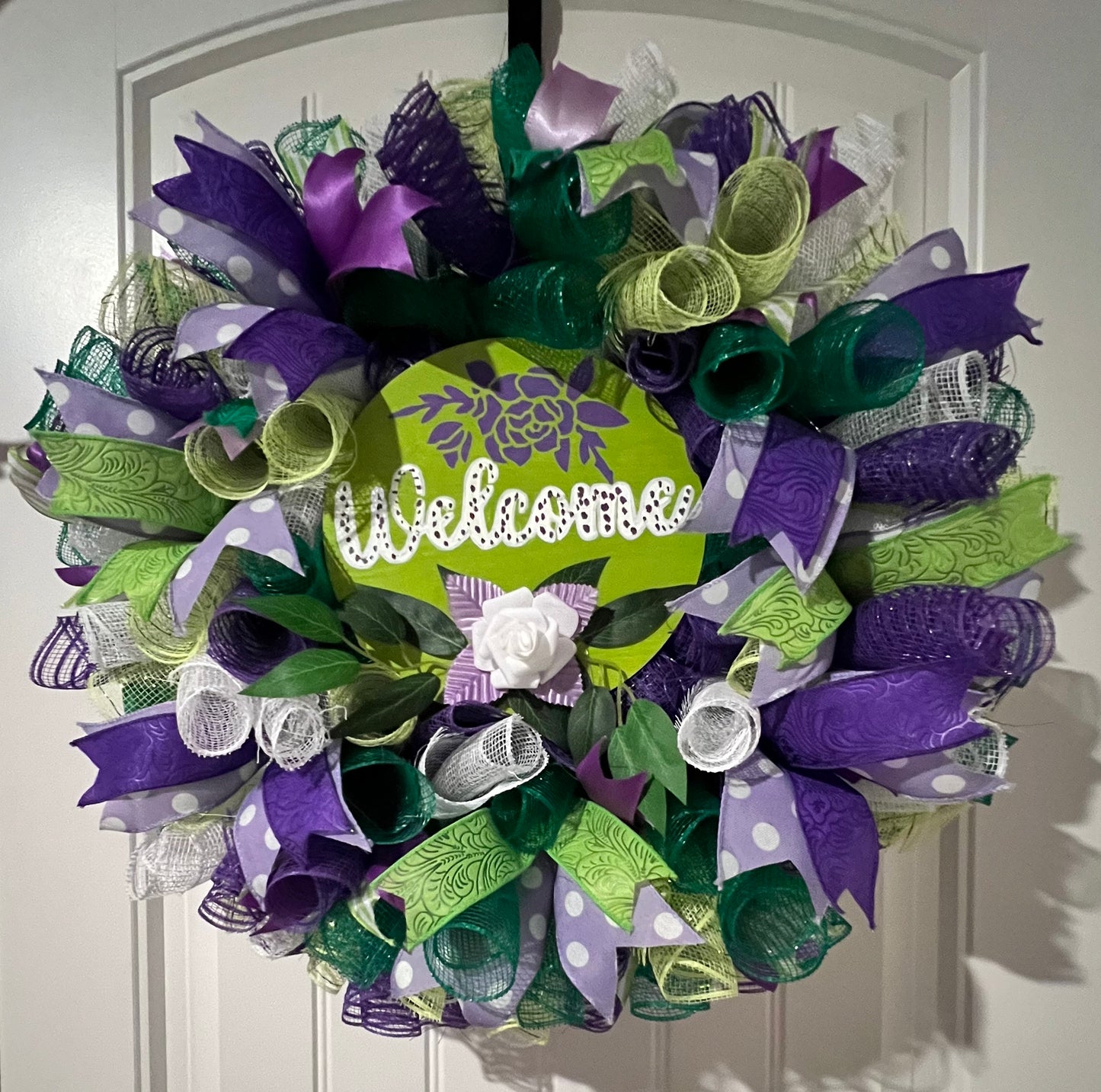 Spring/Summer Wreath (Purple,Green)
