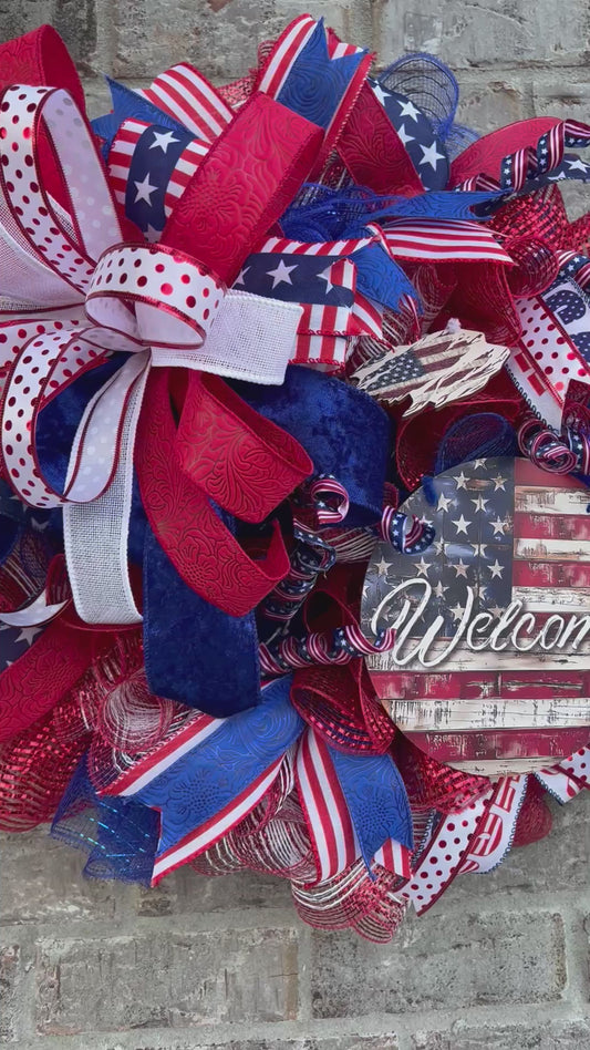 Independence Day/Patriotic/Fourth of July Wreath